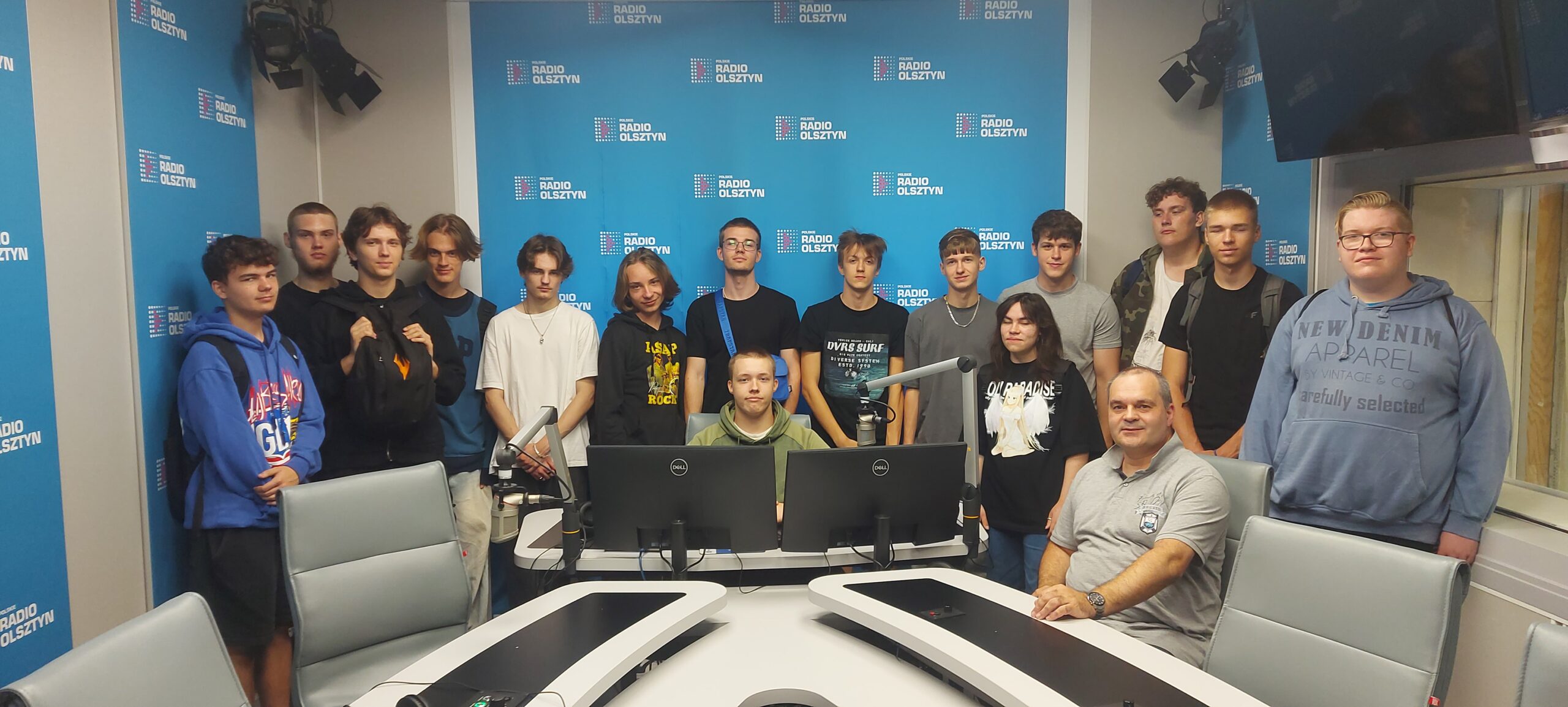 Uczniowie 3TI w Radio Olsztyn